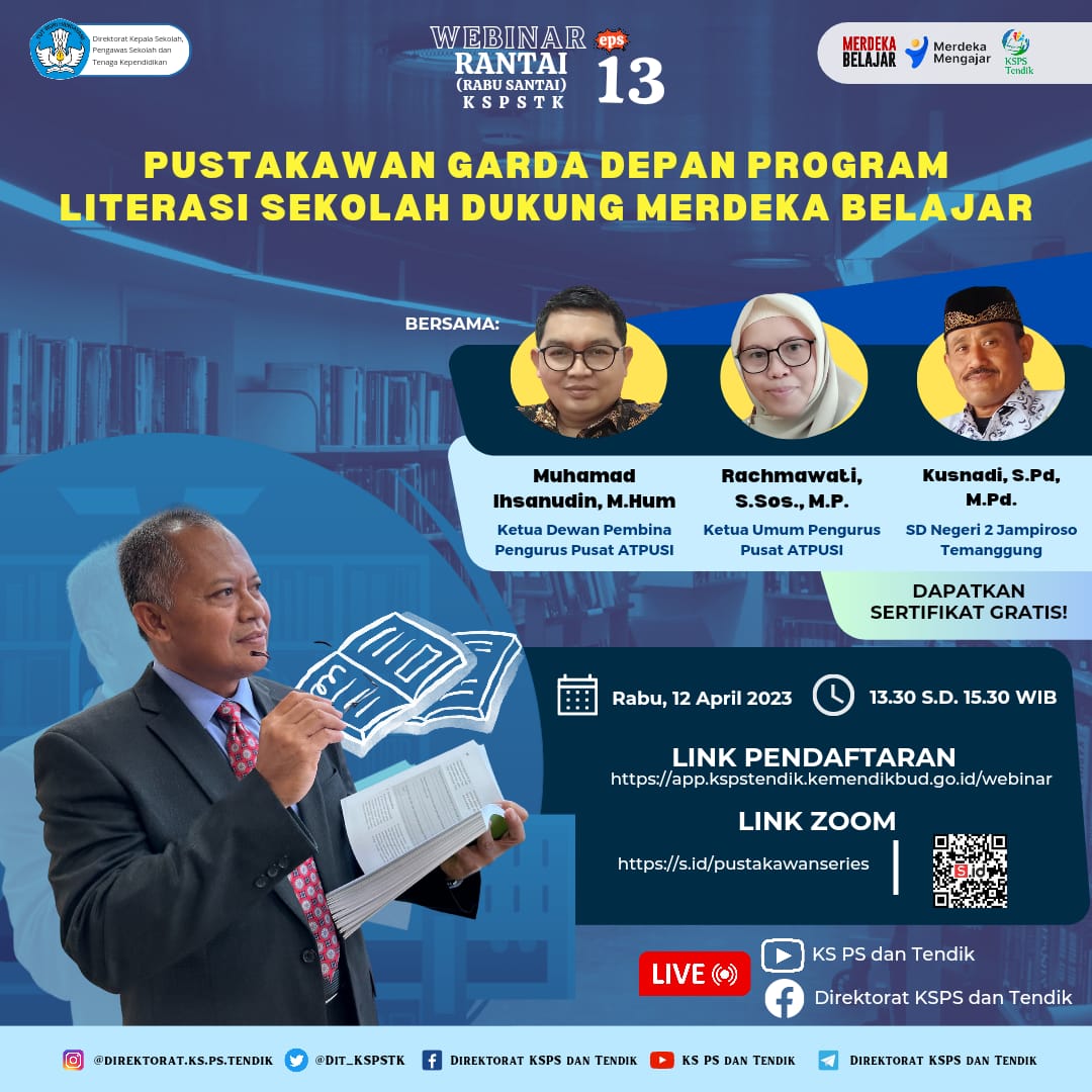 Pustakawan Garda Depan Program Literasi Sekolah Dukung Merdeka Belajar